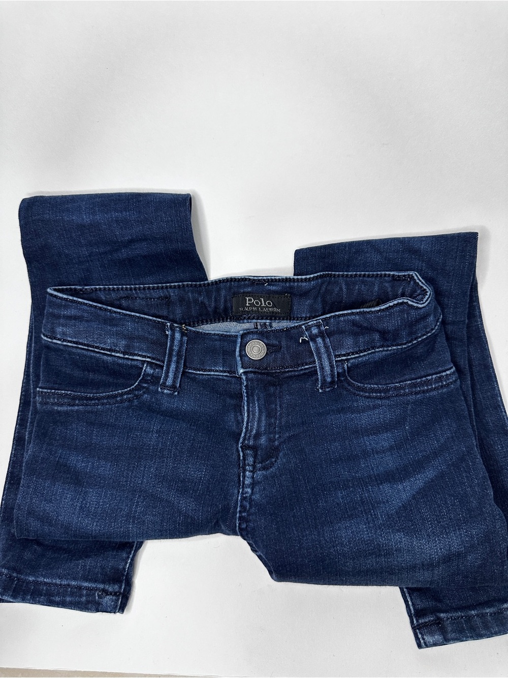 Polo Ralph Lauren Girls Dark Wash Skinny Jeans Size 6